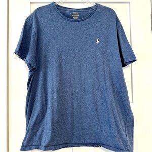 Polo by Ralph Lauren Men's Heather Blue Tee • XXL